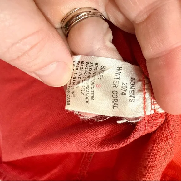 Woolrich Winter Coral Button Front Shirt Womens Small - Picture 4 of 5